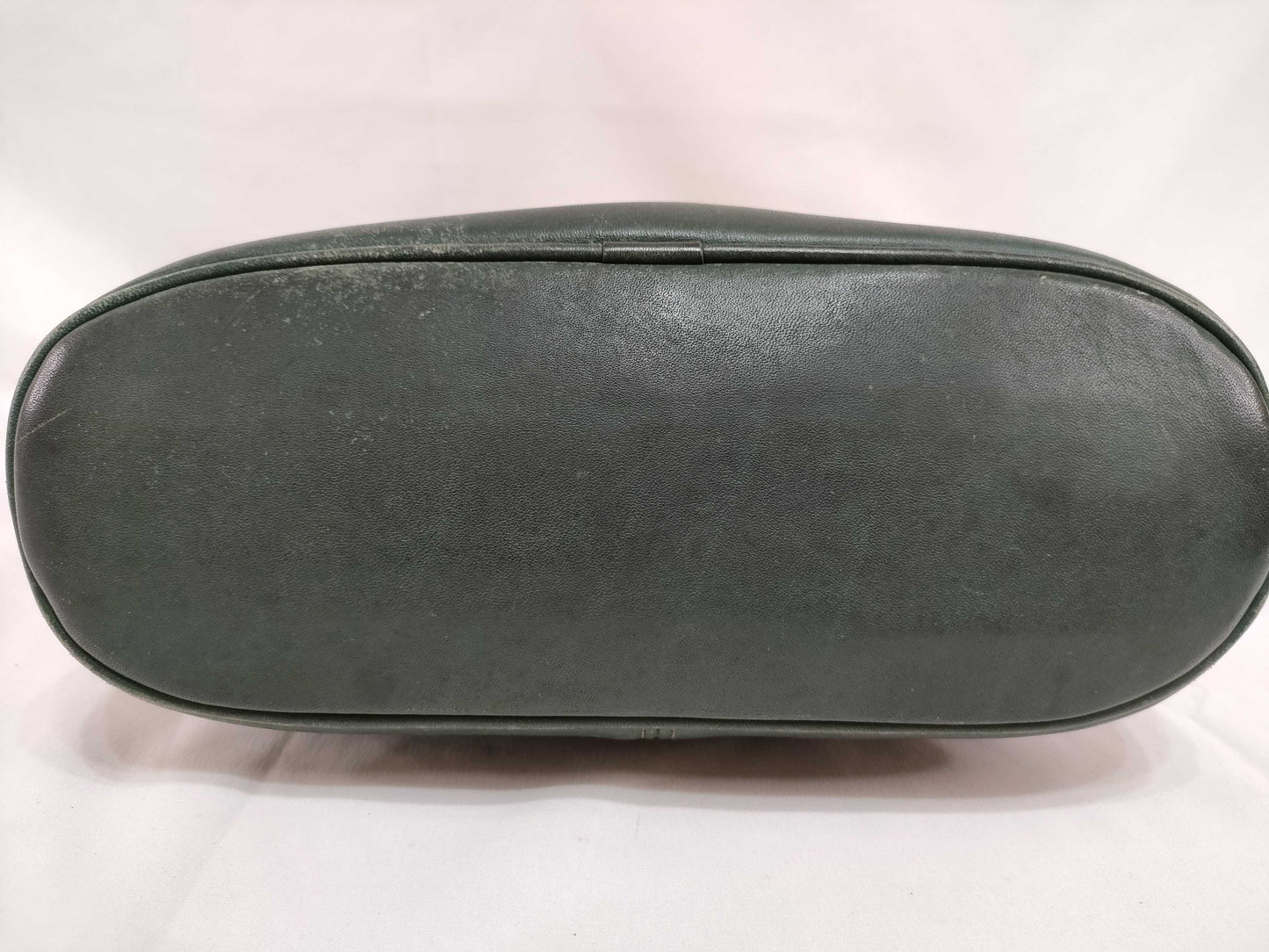 COACH Old Coach Leather Shoulder Bag Green Shoulder Bag