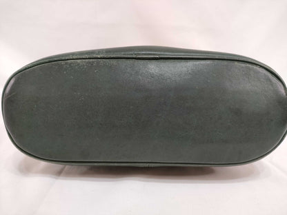 COACH Old Coach Leather Shoulder Bag Green Shoulder Bag