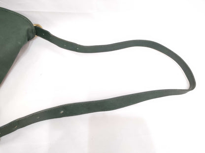COACH Old Coach Leather Shoulder Bag Green Shoulder Bag