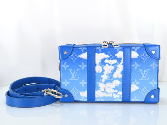 LOUIS VUITTON Soft Trunk Monogram Clouds M45432 TJ3280 Blue Bag