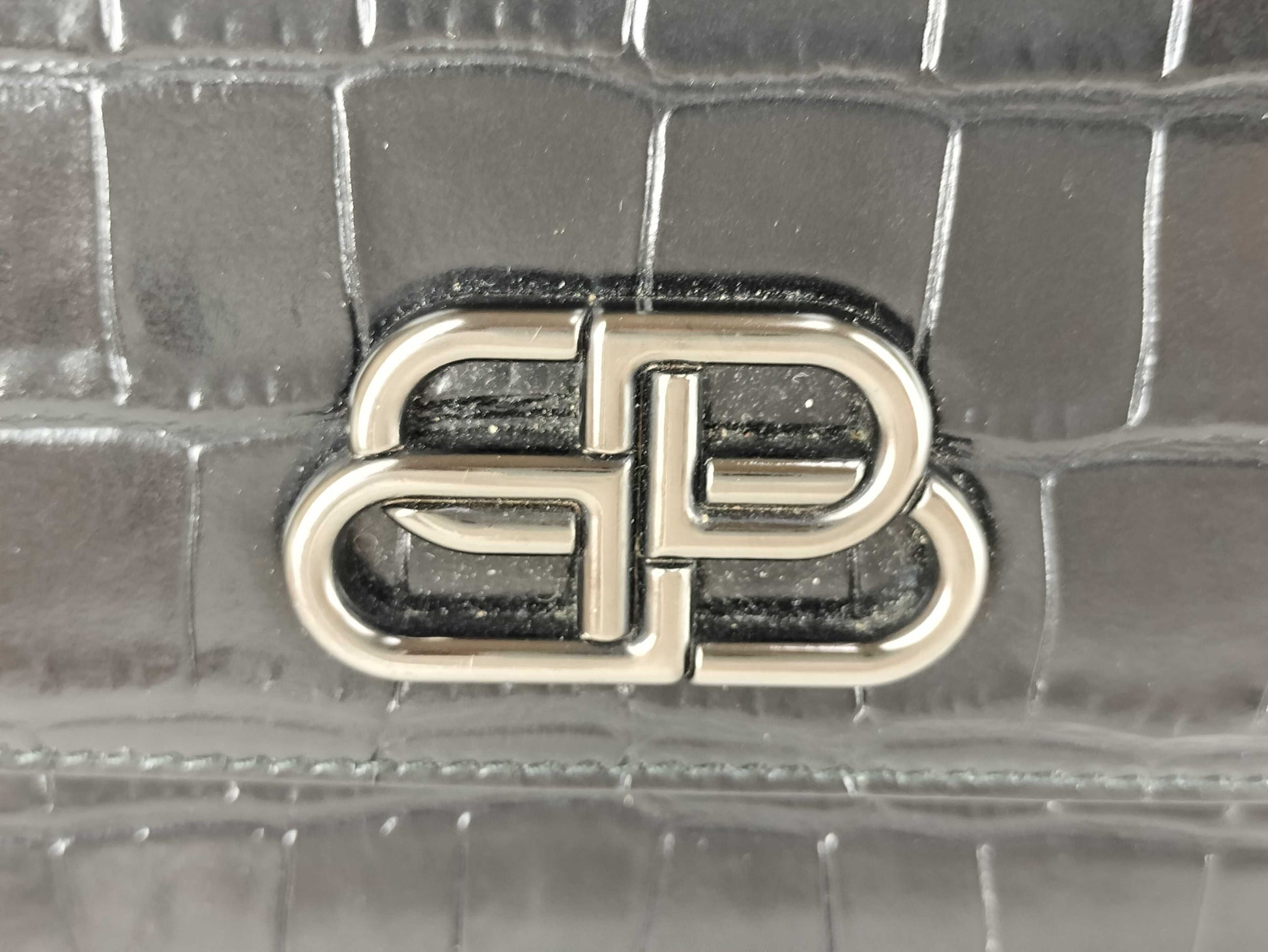 BALENCIAGA BALENCIAGA Satchel Crocodile Embossed Chain Shoulder Bag Shoulder Bag
