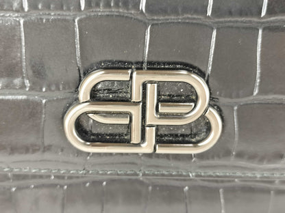 BALENCIAGA BALENCIAGA Satchel Crocodile Embossed Chain Shoulder Bag Shoulder Bag