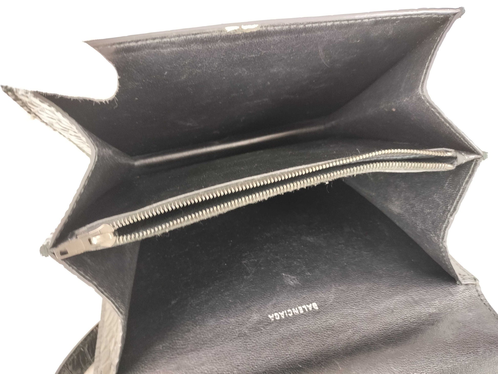 BALENCIAGA BALENCIAGA Satchel Crocodile Embossed Chain Shoulder Bag Shoulder Bag