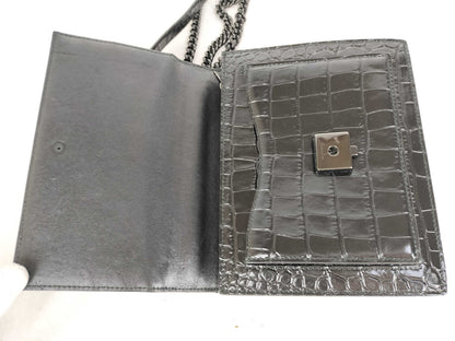 BALENCIAGA BALENCIAGA Satchel Crocodile Embossed Chain Shoulder Bag Shoulder Bag
