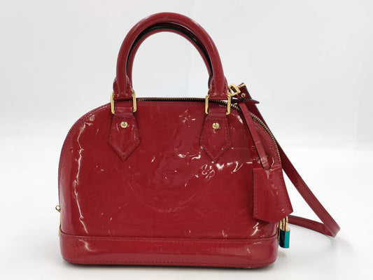 LOUIS VUITTON Vernis Alma BB Handbag