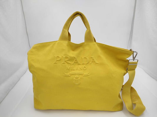 PRADA Prada Large Tote 2-Way Embossed Bag