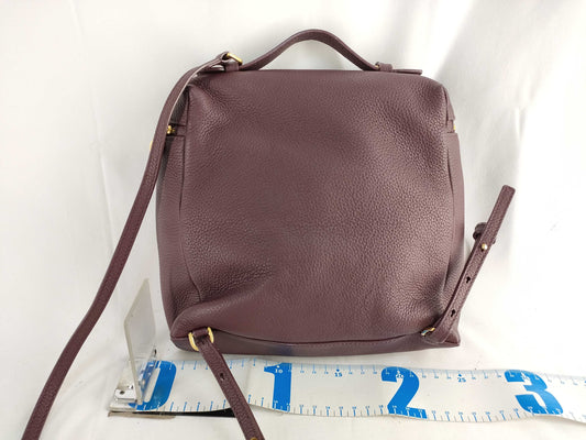 PH-Loro Piana Cowskin Leather Extra Pocket Backpack Burgundy 23cm Backpack