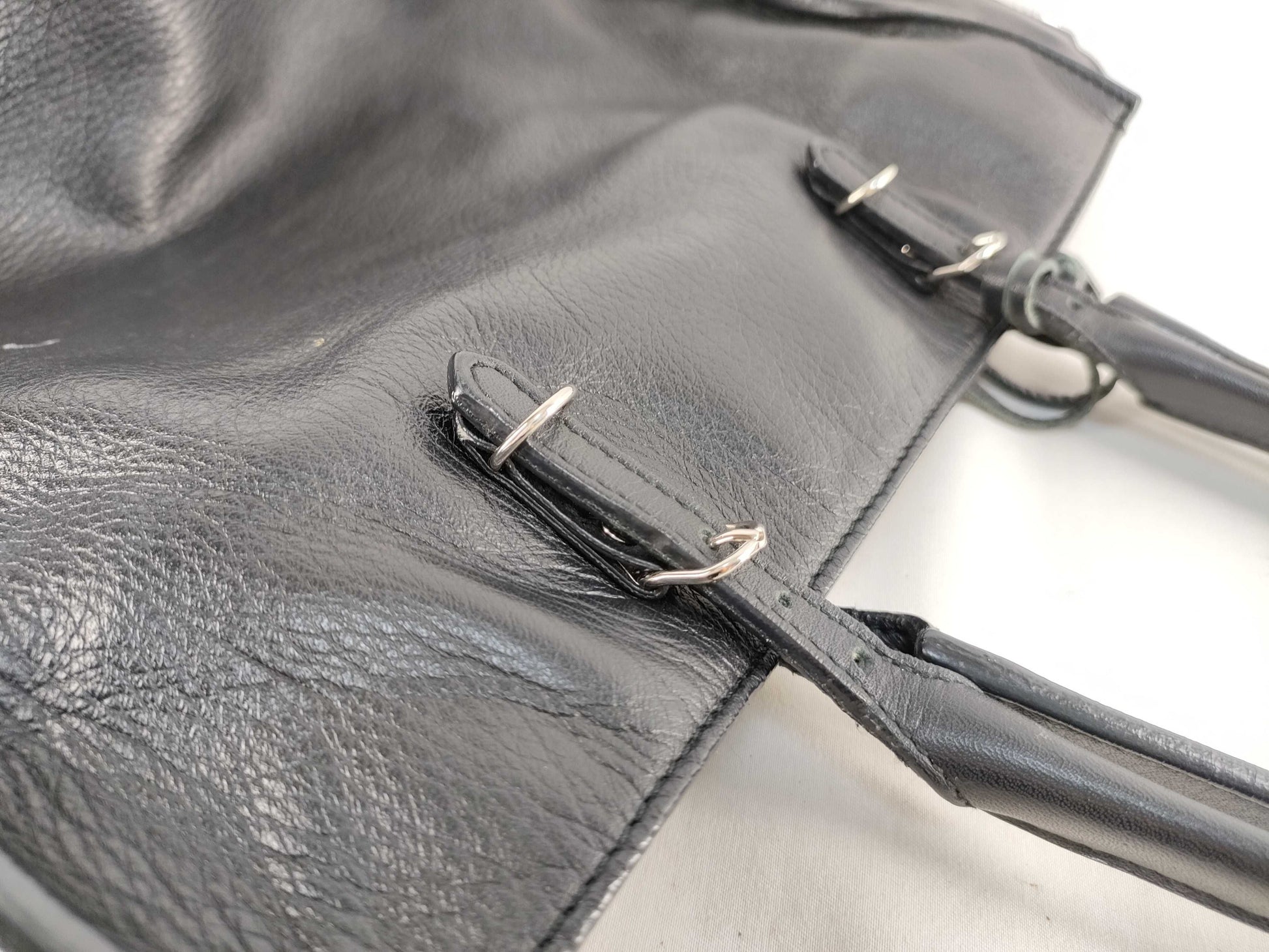 BALENCIAGA PH - Balenciaga Papier A6 Black Leather Handbag