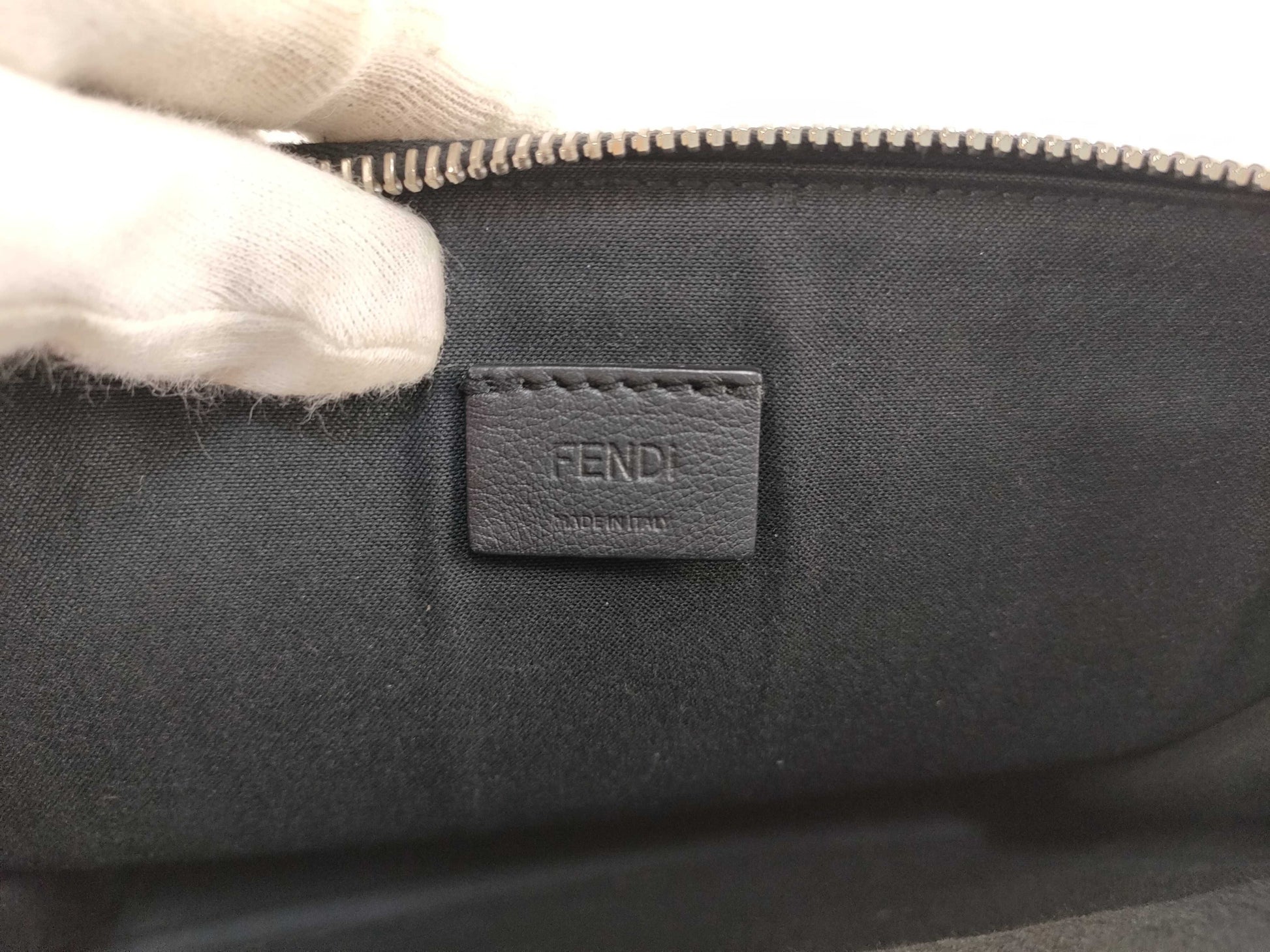 FENDI PH - Fendi Vitello dolce Studded Mini 2-Journey Leather Crossbody Bag Shoulder Bag