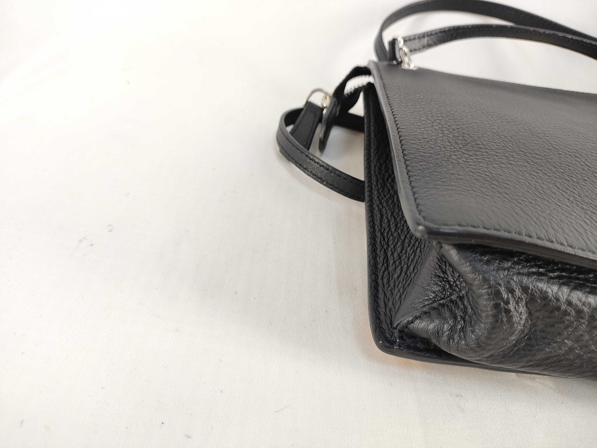 FENDI PH - Fendi Vitello dolce Studded Mini 2-Journey Leather Crossbody Bag Shoulder Bag