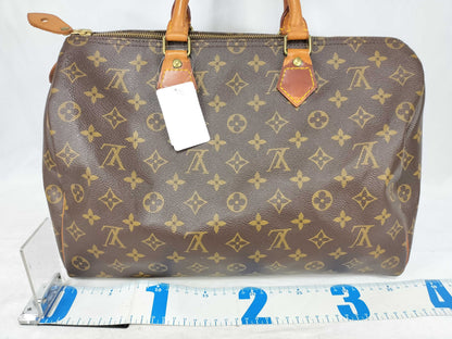 LOUIS VUITTON M41524 Monogram Speedy 35 M41524 FH8911 Brown Handbag