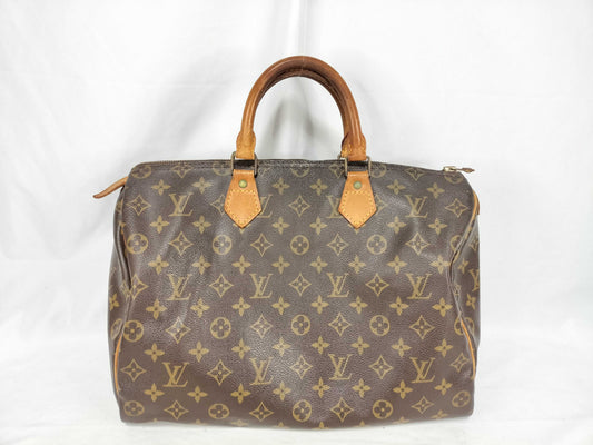 LOUIS VUITTON M41524 Monogram Louis Vuitton Speedy 35 M41524 MB8904 Brown Handbag