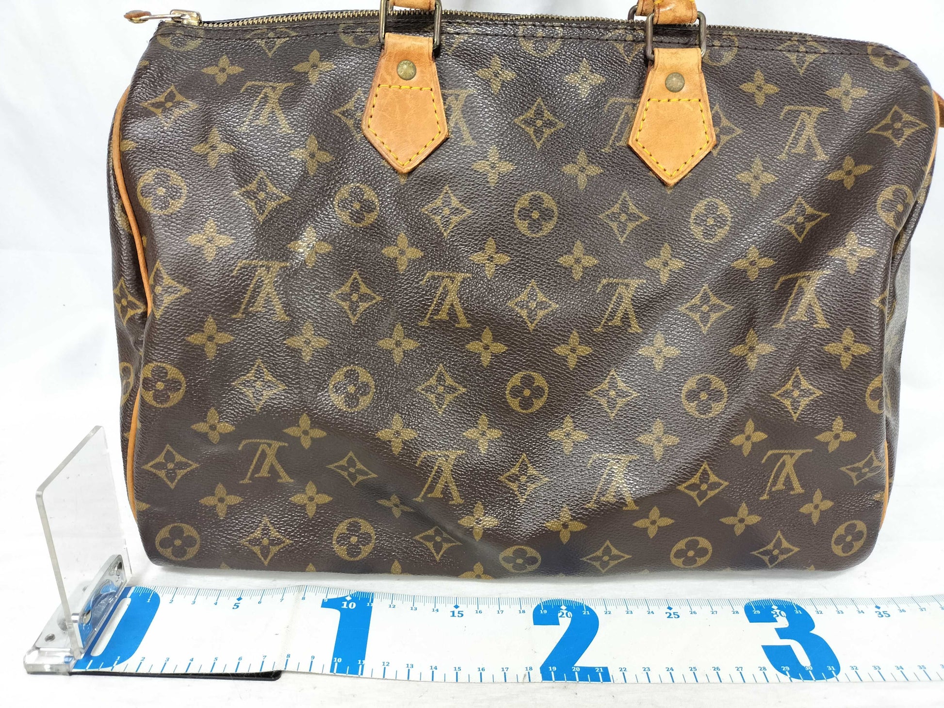 LOUIS VUITTON M41524 Monogram Louis Vuitton Speedy 35 M41524 MB8904 Brown Handbag