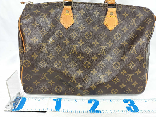 LOUIS VUITTON M41524 Monogram Louis Vuitton Speedy 35 M41524 MB8904 Brown Handbag