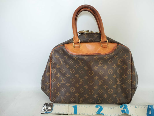 LOUIS VUITTON M47270 Monogram Deauville Handbag, Brown, Unknown Serial Number