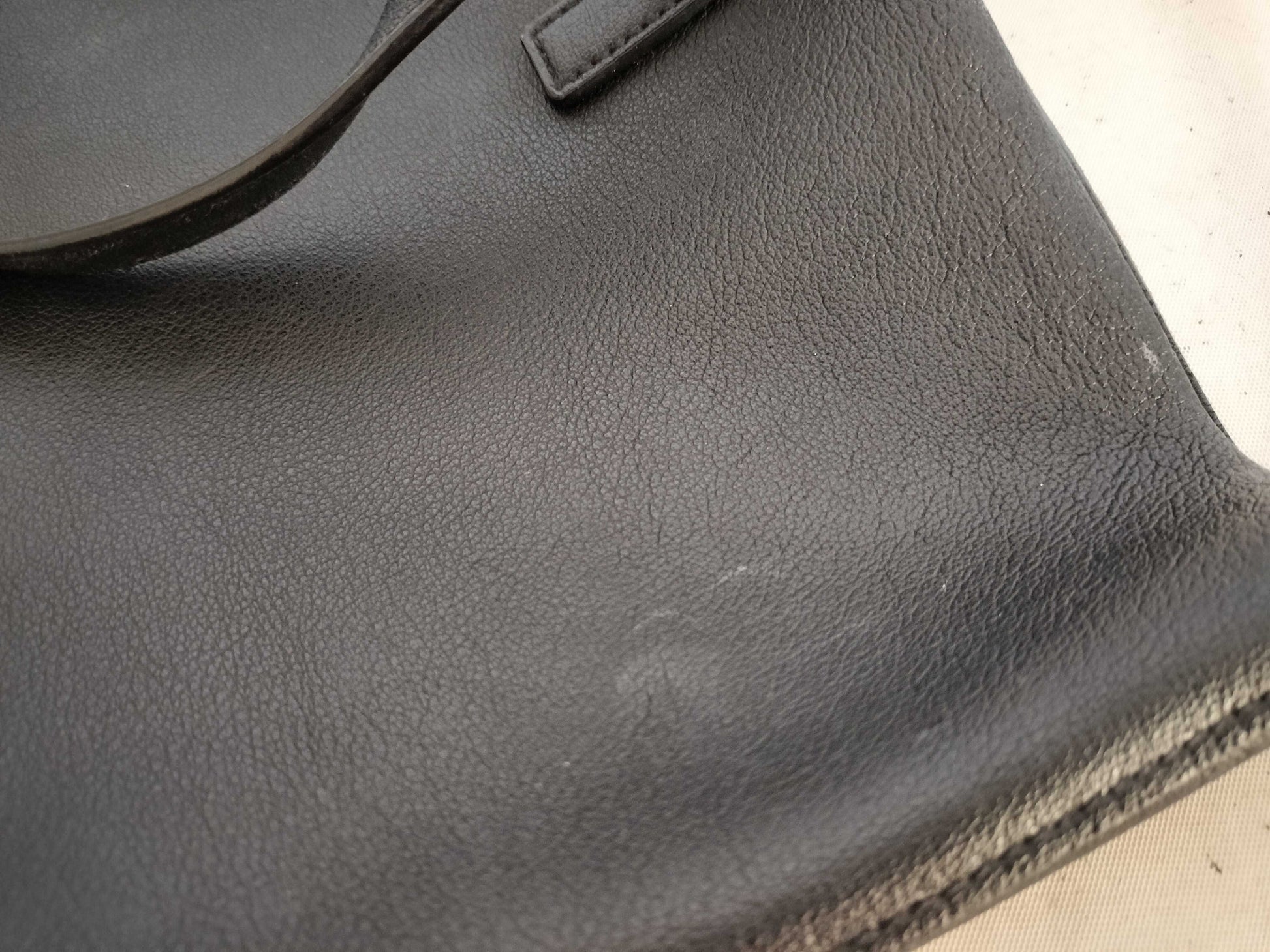 SAINT LAURENT Saint Laurent Paris North-South Sac Shopping Leather Tote Bag, Black, 600306