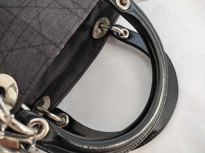 Dior Lady Dior Christian Dior Lady Dior Cannage Nylon Handbag