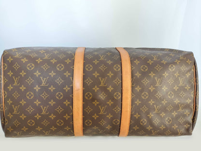 LOUIS VUITTON M41414 Monogram Louis Vuitton Monogram Keepall Bandouliere 55 M41414 831 Brown Boston Bag