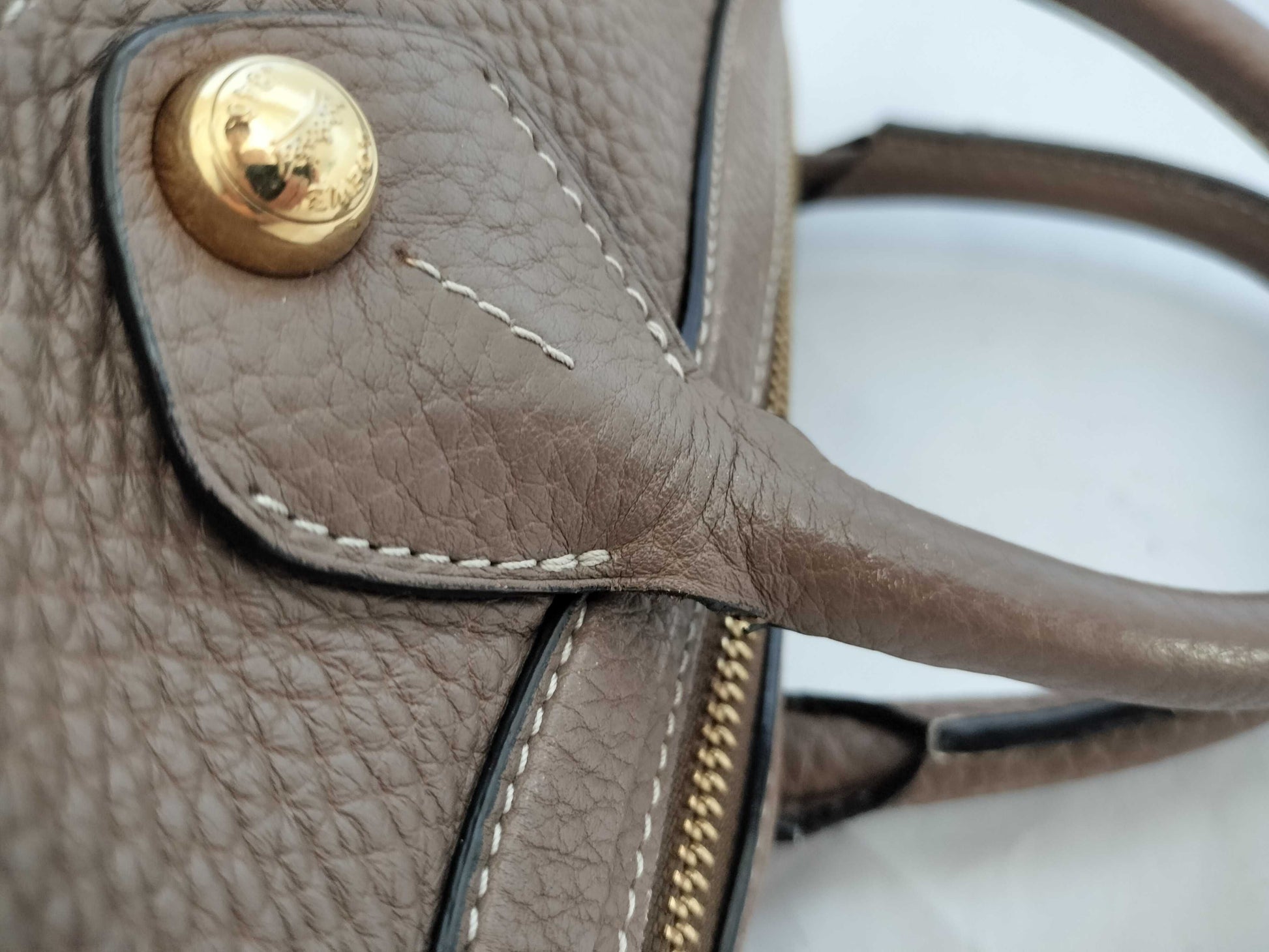 LOEWE May 28 Leather x Ostrich 2-Way Shoulder Bag Handbag