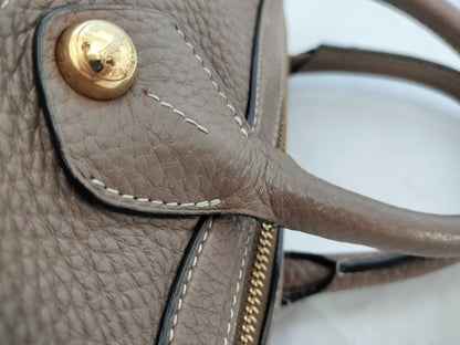 LOEWE May 28 Leather x Ostrich 2-Way Shoulder Bag Handbag