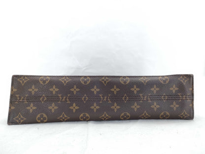 LOUIS VUITTON Monogram Sac Plat M51140 MI1927 Brown Tote Bag