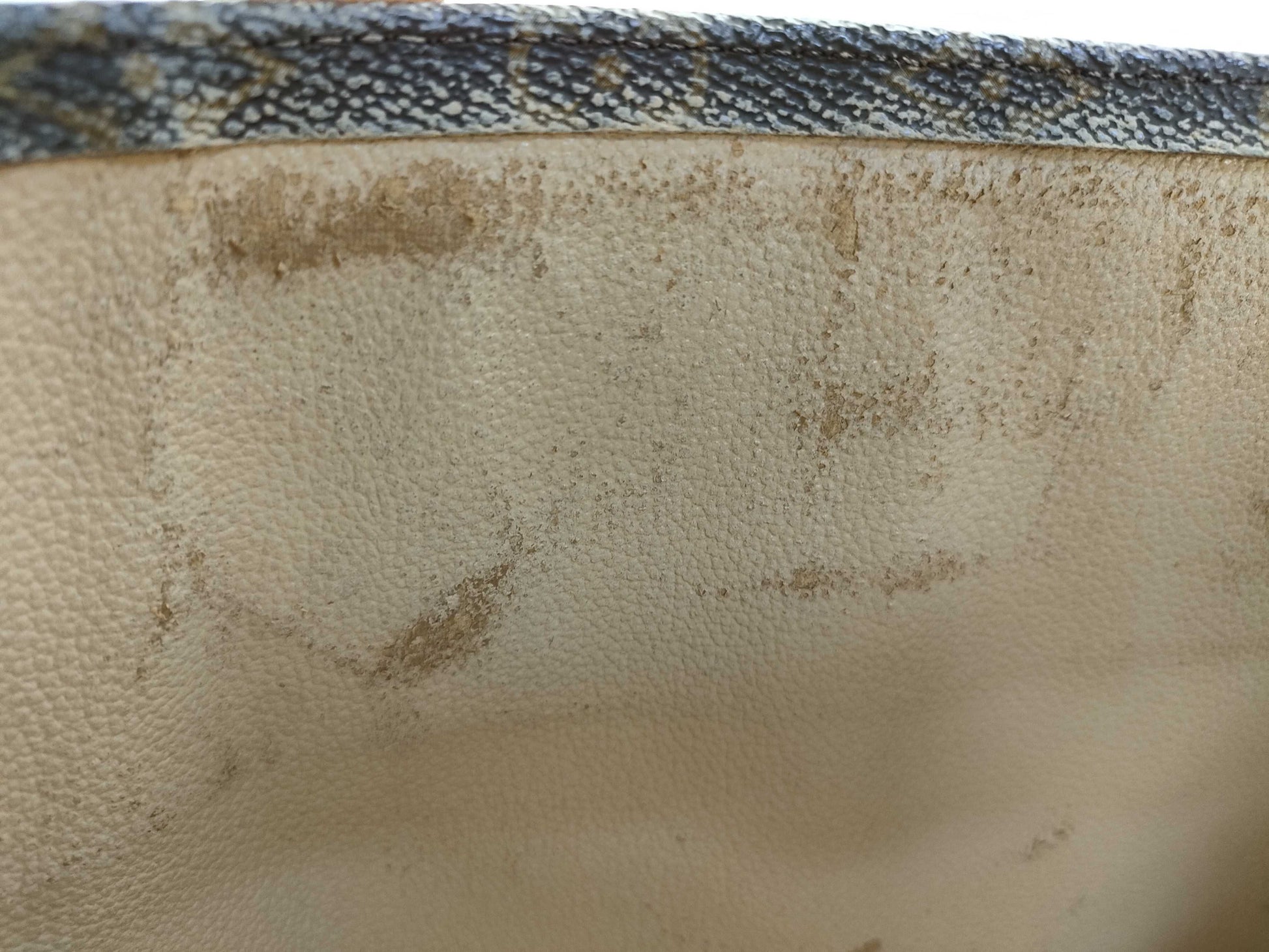 LOUIS VUITTON Monogram Sac Plat M51140 MI1927 Brown Tote Bag