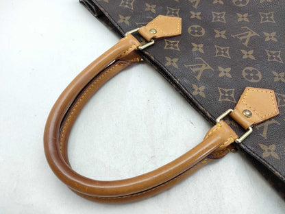 LOUIS VUITTON Monogram Sac Plat M51140 MI1927 Brown Tote Bag