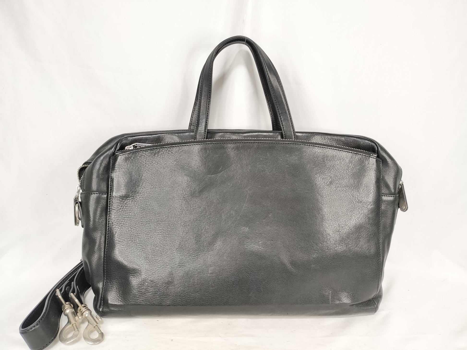 Maison Margiela 4-Stitch Leather Shoulder Bag Black Shoulder Bag
