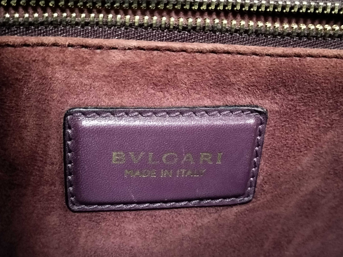 BVLGARI QT - Bvlgari Blue Leather Medium Serpenti Tote Handbag