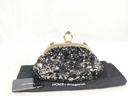 DOLCE&GABBANA DU-Dolce & Gabbana Shoulder Pouch Spancole Black Shoulder Bag