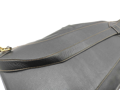 LOEWE Anton Sling Bag in Black Leather, Men's Body Bag/Shoulder Bag