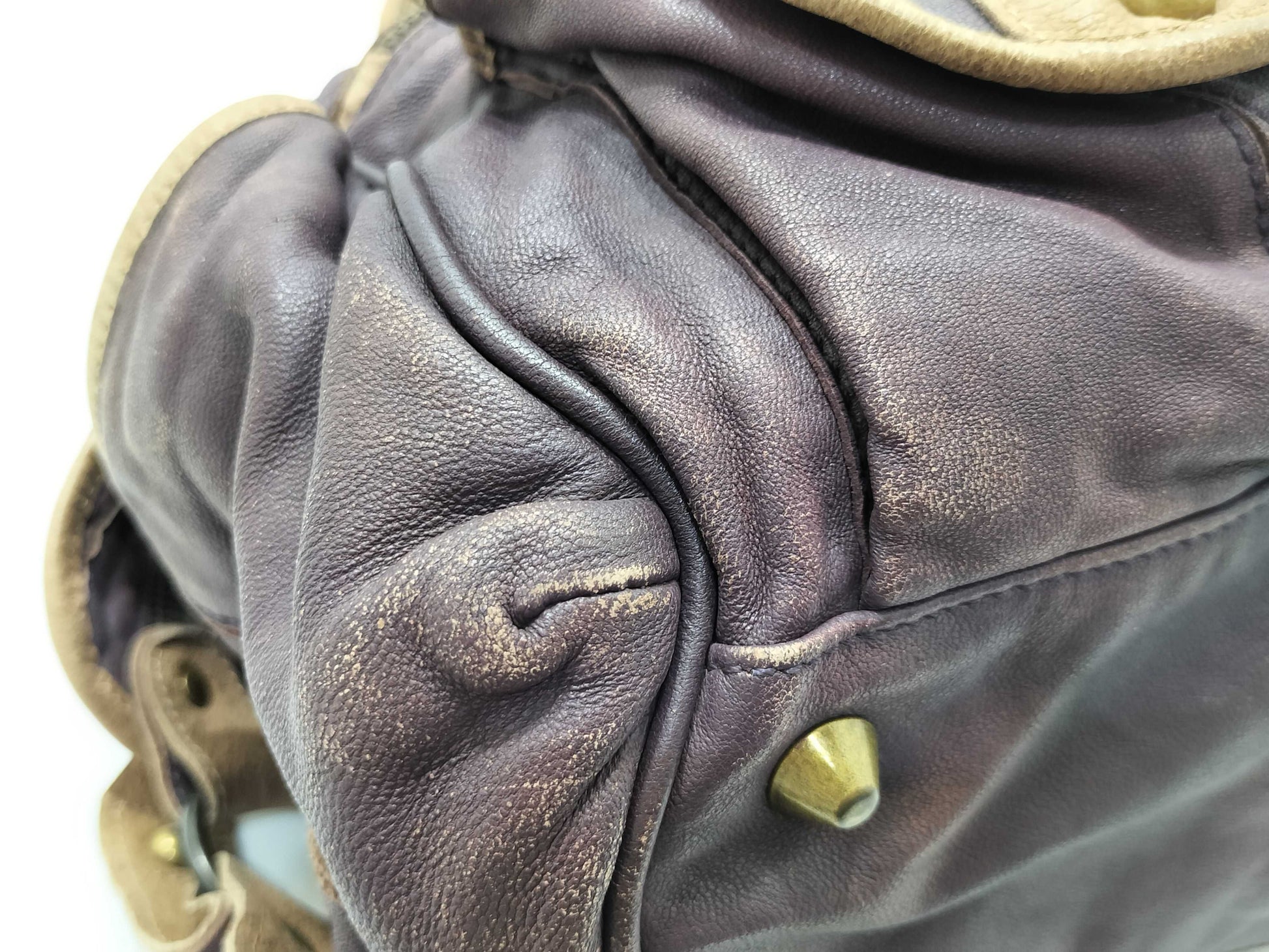Miu Miu Miu Miu Vintage Leather Tote Bag Y2K Boston Bag