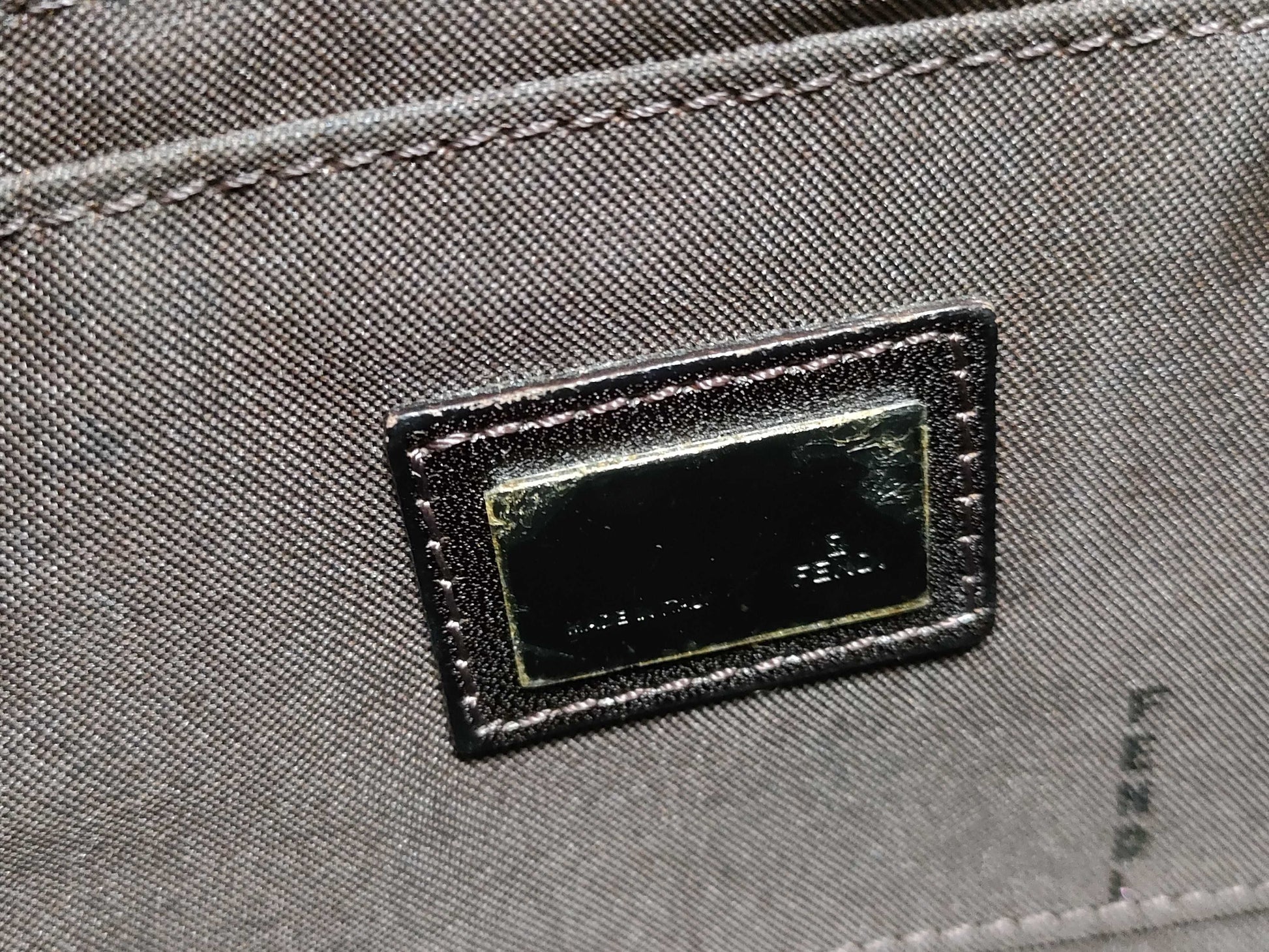 FENDI Zucca Mamma Bucket Handbag