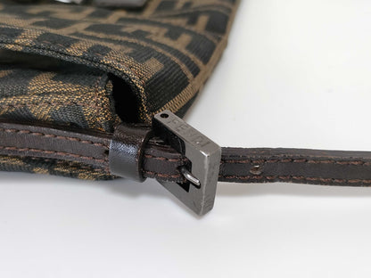 FENDI Zucca Mamma Bucket Handbag