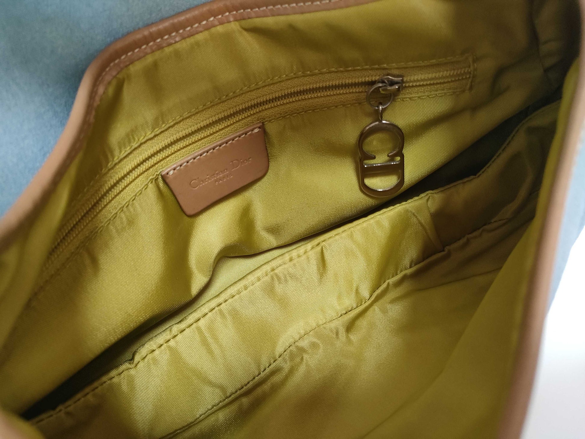 Dior Saddle Bag Denim Handbag