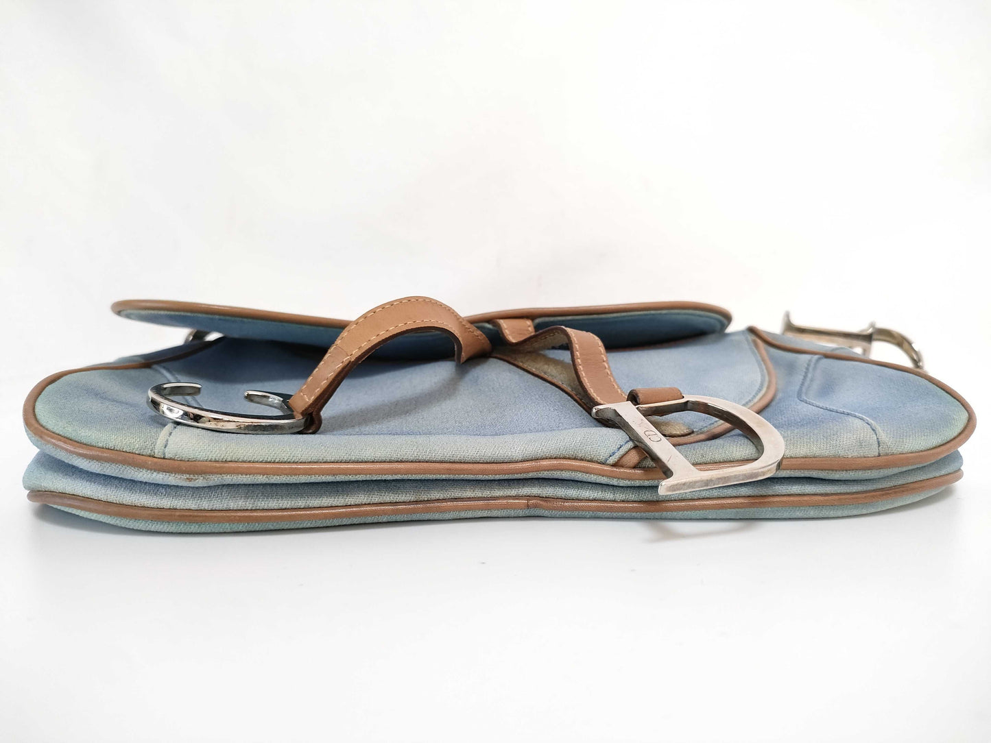 Dior Saddle Bag Denim Handbag