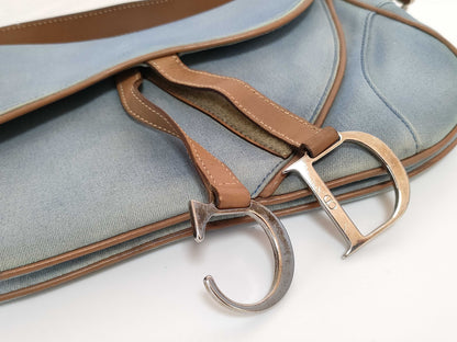 Dior Saddle Bag Denim Handbag