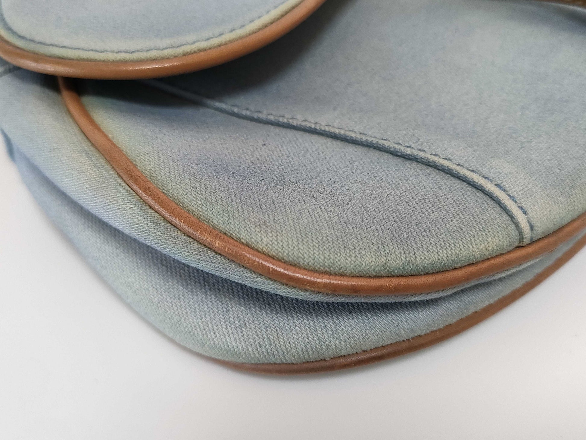 Dior Saddle Bag Denim Handbag