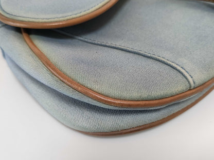 Dior Saddle Bag Denim Handbag