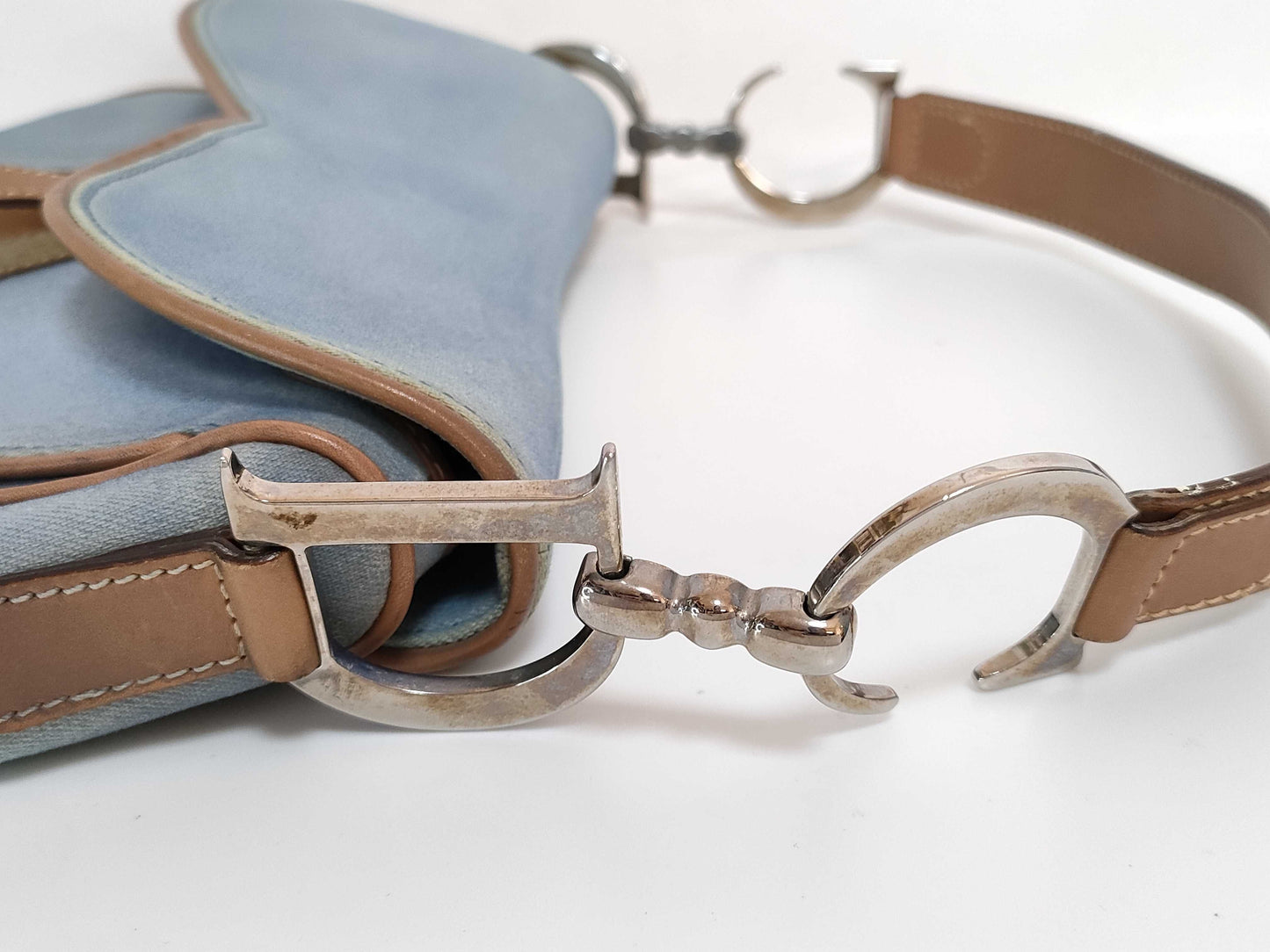 Dior Saddle Bag Denim Handbag