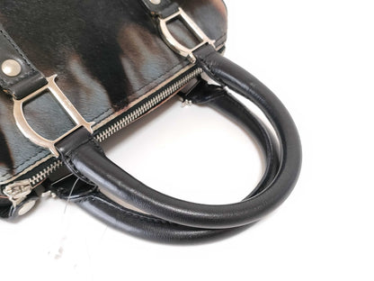Dior Harako Animal Fur D-Metal Handbag