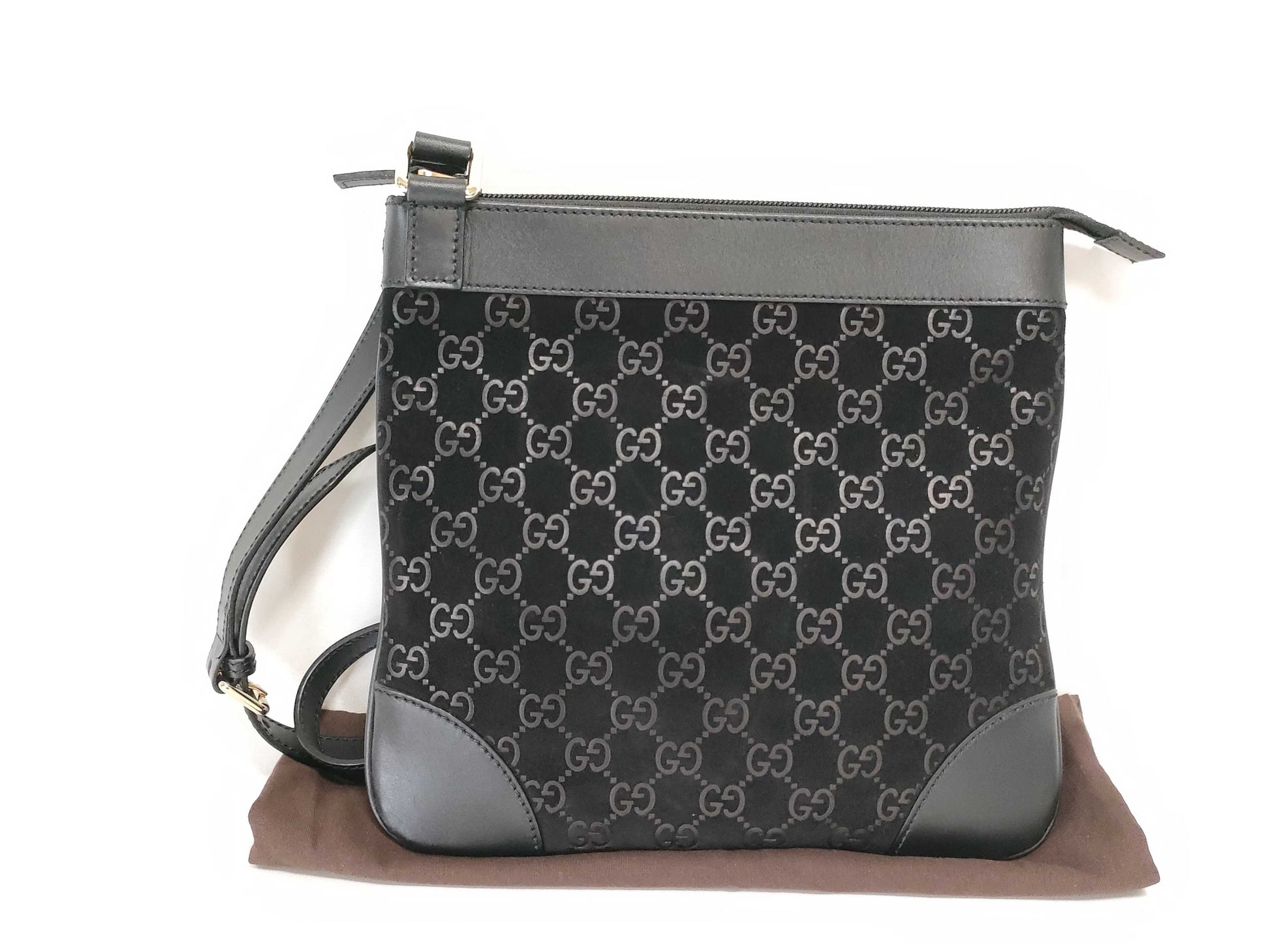 GUCCI GG Velvet Shoulder Bag