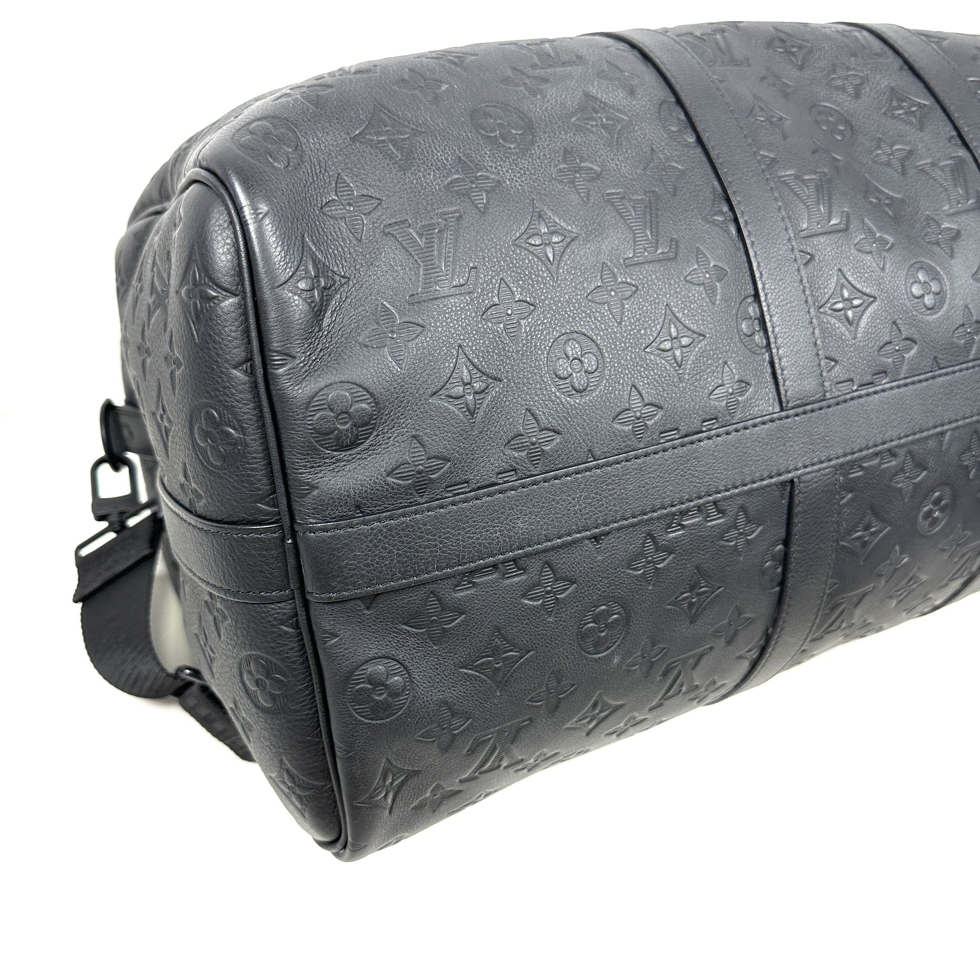 LOUIS VUITTON Boston Bag M44810 2024 Monogram Shadow Keepall Bandouliere 50 Boston Bag