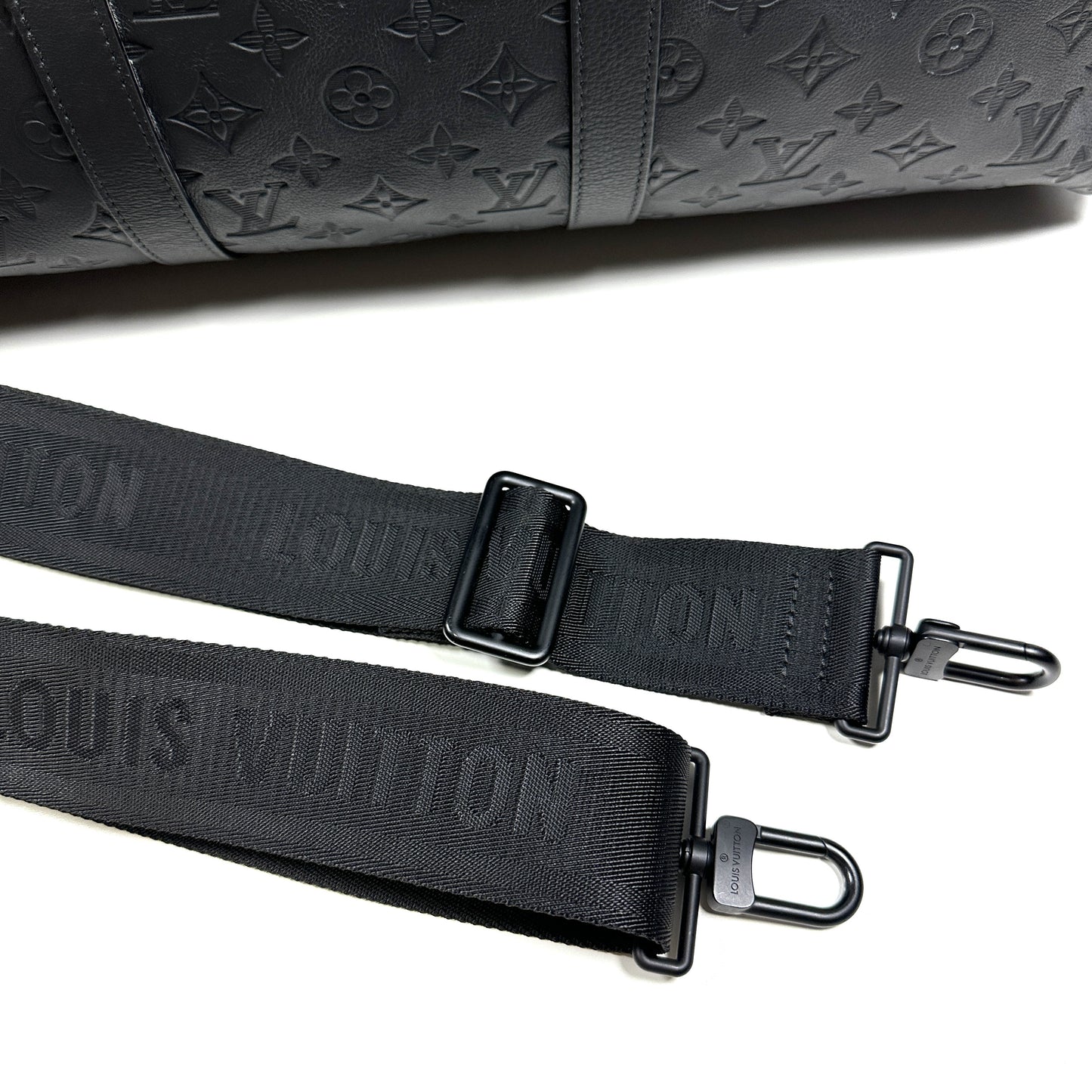 LOUIS VUITTON Boston Bag M44810 2024 Monogram Shadow Keepall Bandouliere 50 Boston Bag