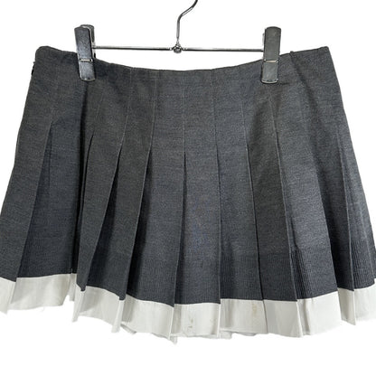 Miu Miu 2025ss Knit x Poplin Set Up Knit Poplin Blouson Jacket and Skirt Set Top: 36, Bottom: 38