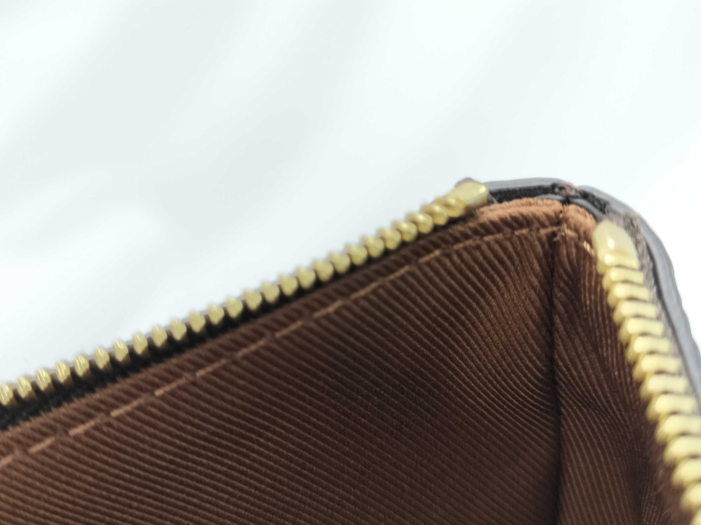 LOUIS VUITTON Etui Voyage MM Clutch Bag Monogram M44499 Brown Canvas Leather with Gold Hardware TY3159 Clutch Bag