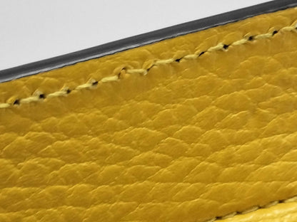 GUCCI GUCCI Interlocking G 2-way Handbag 607722 Yellow Gold Hardware Leather 213317 Handbag