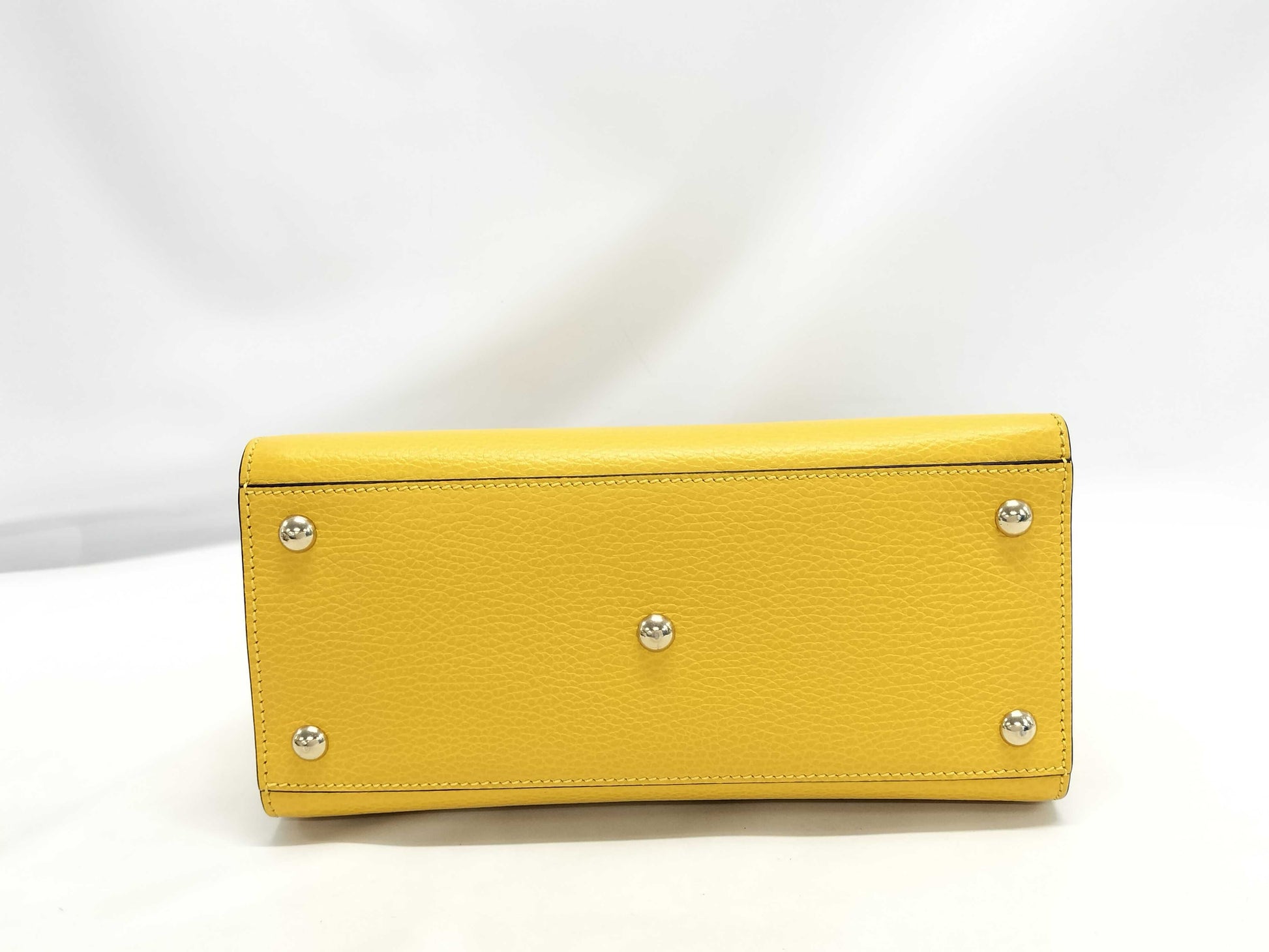GUCCI GUCCI Interlocking G 2-way Handbag 607722 Yellow Gold Hardware Leather 213317 Handbag