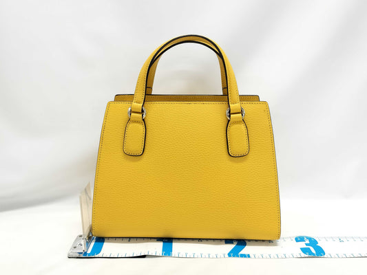 GUCCI GUCCI Interlocking G 2-way Handbag 607722 Yellow Gold Hardware Leather 213317 Handbag
