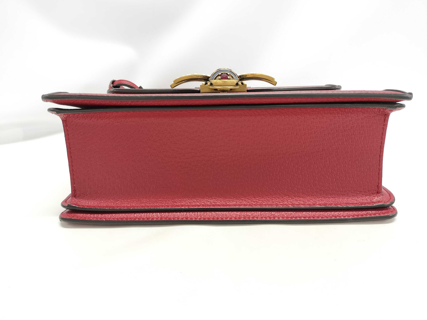 GUCCI Queen Margaret 2-way handbag 476541 Beige, Red, Gold hardware, PVC, Leather 493075 Handbag
